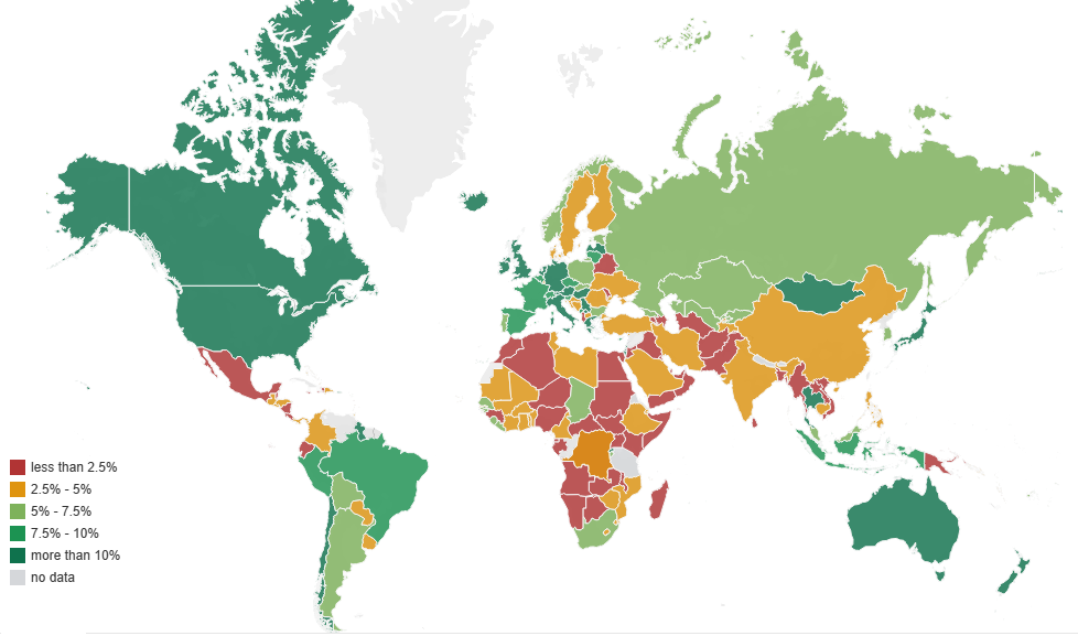 world map